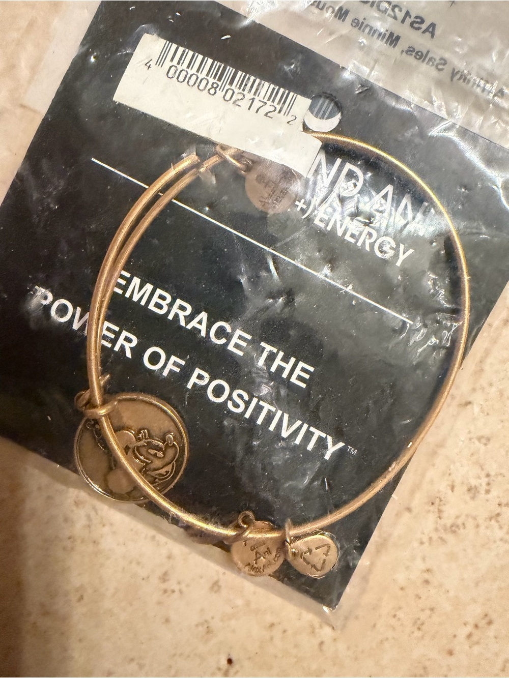Alex and Ani Gold-Tone Disney World Exclusive Bracelet